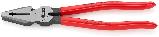 Плоскогубцы комбинированные особой мощности, 225 мм, фосфатированные, обливные ручки