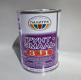 Грунт-эмаль 3 в1 желтая 0,8кг   NEW