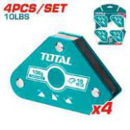 Магнит для слесарных работ 4шт TOTAL TAMWH4001 (10)