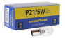 Лампа накаливания автомобильная Goodyear P21/5W 12V 21/5W BAY15d (коробка: 10шт.)