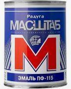 Эмаль ПФ-115 голубая 0,8кг, РАДУГА МАСШТАБ