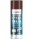 Грунт-эмаль красно-коричневая глянцевая 520мл по ржавчине, универсальная ULTIMA ГРУНТ