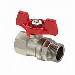 Кран шаровый 3/4" (20мм), Г-Ш (м/р), ручка-бабочка, PN40, RTP