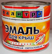 Эмаль ДЛЯ КРЫШ ПФ-115   красно-коричневая   1,9кг    Палитра