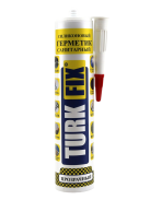 Герметик силиконовый санитарный прозрачный Turkfix 260 мл 9782127, шт, 4610043168368