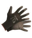 ULTIMA 615 Перчатки BLACK TOUCH  нейлоновые с полиуретановым покрыт, черные (кор 240 пар/уп 12 пар)