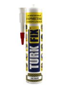 Герметик силиконовый универсальный белый Turkfix 260 мл 9782128, шт, 4610043168382