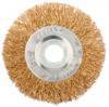 Щетка металл. для УШМ 150/22мм дисковая пушистая латун. проволока ПРОФЕССИОНАЛ