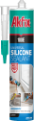Герметик силиконовый бежевый 280мл универсальный AKFIX 100Е