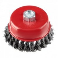 Щетка чашка УШМ 100мм крученая М14, ЕРМАК