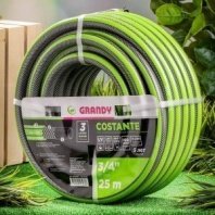 Шланг полив. 3-х слойный 3/4 25м армир., 15 атм, ПВХ, Grandy, Сostante, AGL243425