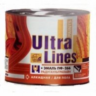 Эмаль ПФ-266 красное дерево 1,8кг, ULTRA LINES