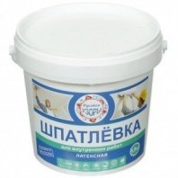 Шпатлевка латексная 1,5кг, для внутренних работ Русские узоры