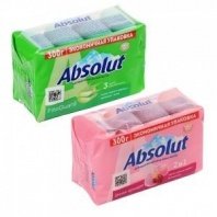 Мыло твердое ABSOLUT 2в1 Дикая орхидея, 4x75г