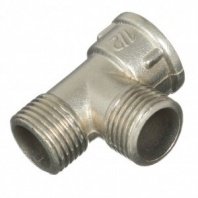 Тройник 1/2", Ду15, Г-Ш-Ш, никель, STI