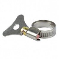 Хомут-бабочка 12-22мм, 2шт, металлический ключ, нерж. сталь Политех