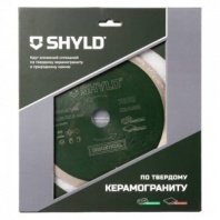 Алмазный диск сплошной 200х25,4/22мм, по твердому керамограниту/камню, SHYLD 30330