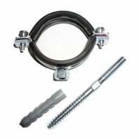 Хомут сантехнический д/труб 86-91 (3") (1), сталь, цинк, с резин. уплотнителем, MasterProf