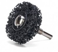 Круг коралловый для дрели 50х15х8мм черный зачистной круг на дрель "РОСОМАХА"