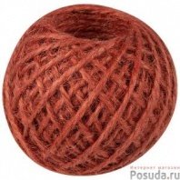 Шпагат джутовый 25м, цветной (клубок)
