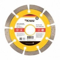 Алмазный диск сегмент 115х22,2х2мм, высота алмаз. слоя 10мм KRANZ