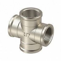 Крестовина 1/2", Ду15, лат. никелированный RTP