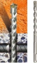 Бур 8х110 крестовая пластина SDS+ по бетону с арматурой AX Кратон