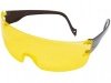 Очки защитные желтые, откр.типа, черные дужки