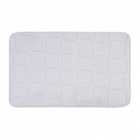 VETTA Коврик для ванной, вельвет, губка 0,8 см, полиэстер, 50х80 см, плитка, серый