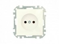 Розетка 1 гнездо С/У, б/з, бежевая, Стиль, BYLECTRICA