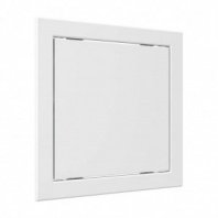 Лючок ревизионный 218х218мм, пластик, нажимной, с фланцем 196х196, Auramax, Эра, AD