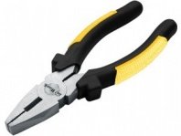 Пассатижи 200мм, желт.-черн..ручк.,полир.сталь Стандарт