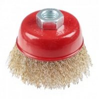 Щетка чашка УШМ 75мм пушистая М14, ЕРМАК