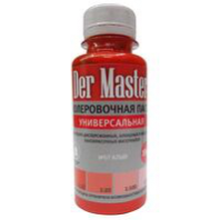 Паста колер.универс. (0,1л) алая №07 "Der Master" для внутр. работ (6шт в упак/18упак)