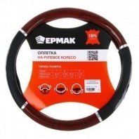 Оплетка руля, гелевая, со вставками "красное дерево", черный, разм. (М) NG