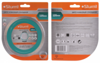 Алмазный диск сплошной 125х22мм, влажная резка, Sturm