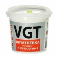 Шпатлевка фасадная 1,7кг, акрил, универсальная, VGT