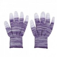 Перчатки садовые полиуретановый облив пальцев р.7, 19см, полиэстер, 17г INBLOOM