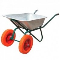 Тачка 2-кол строительная 110л 250кг на ПУ колесе REDVERG RD-WB250RPU