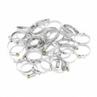 Хомут червячный 32-50мм, 50 шт, ширина 9мм, металлический, стандартное болтовое крепление Сибрт