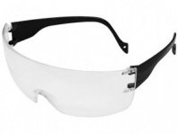 Очки защитные прозрачные, откр.типа, черные дужки
