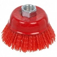 Щетка чашка УШМ 65мм нейлоновая М14, 910065 Росомаха