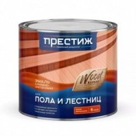 Эмаль для пола и лестниц желто-коричневая 1,9кг, быстросохнущ, алкидно-уретановая, глянцевая, Прести