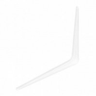 Кронштейн угловой с ребром 250х300мм белый Сибртех