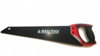 Ножовка по дереву 500мм, средний зуб, 7 TPI, сред.зуб, 3D, тефлон, двухкомп. рукоятка, MaxiTool