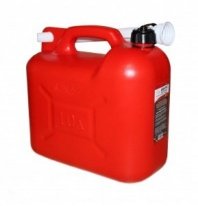 Канистра 10л (пластик) для ГСМ LION красная