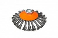 Щетка металл. для УШМ 125мм/М14 тарелка крученая с наклоном, витая.сталн.пров. Sturm