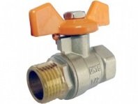 Кран шаровый 1" (25мм), Г-Ш (м/р), ручка-бабочка, Terma-R 30513