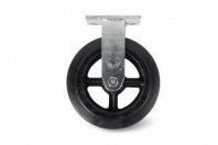 Колесо неповоротное 100мм (4х2) большегрузное из литой черной резины