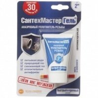 Гель сантехнический 15 г, быстрый и прочный, син, Сантехмастер, 61034